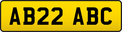 Example of a current style plate